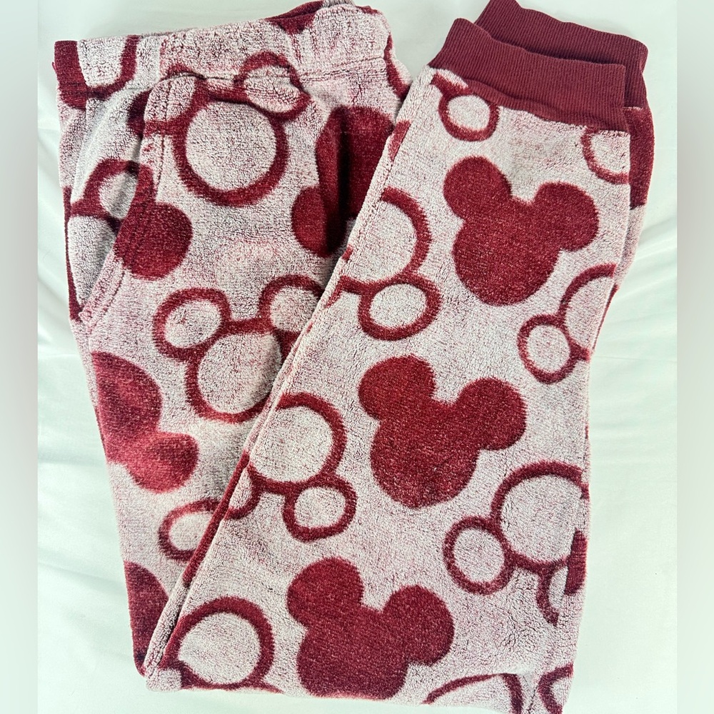 Disney Mickey Mouse Print Pajama Pants w/Drawstring - Picture 3 of 6